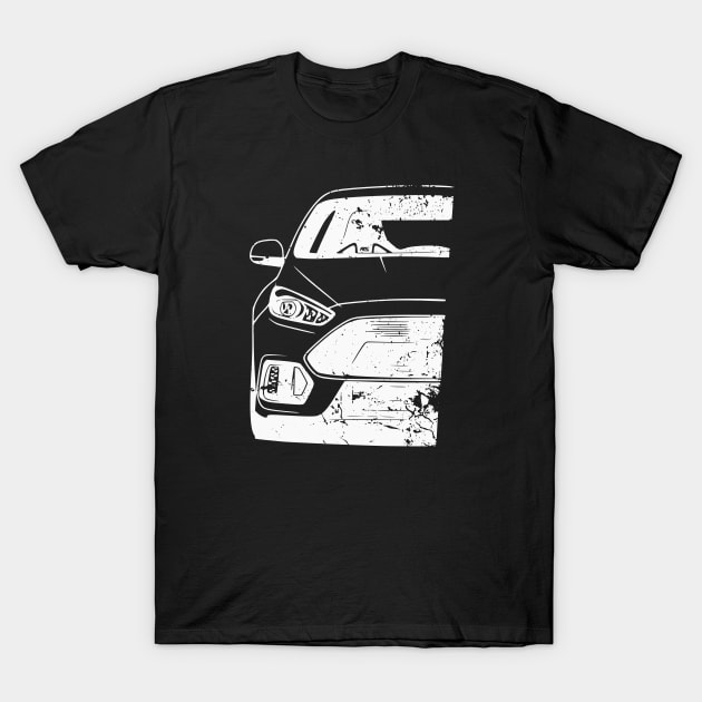 Focus RS Rallye JDM Tuning Car Rally T-Shirt by Automotive Apparel & Accessoires